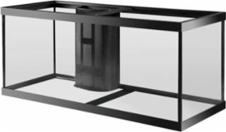 Aqueon 75 gallon aquarium overflow black 48x18x21