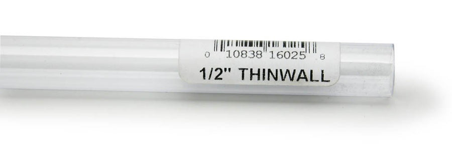 Lee's Thinwall Rigid Tubing 1/2in x 36in