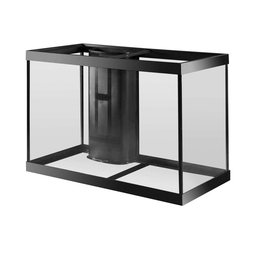 Aqueon 65 gallon aquarium 1 overflow black 36x18x25