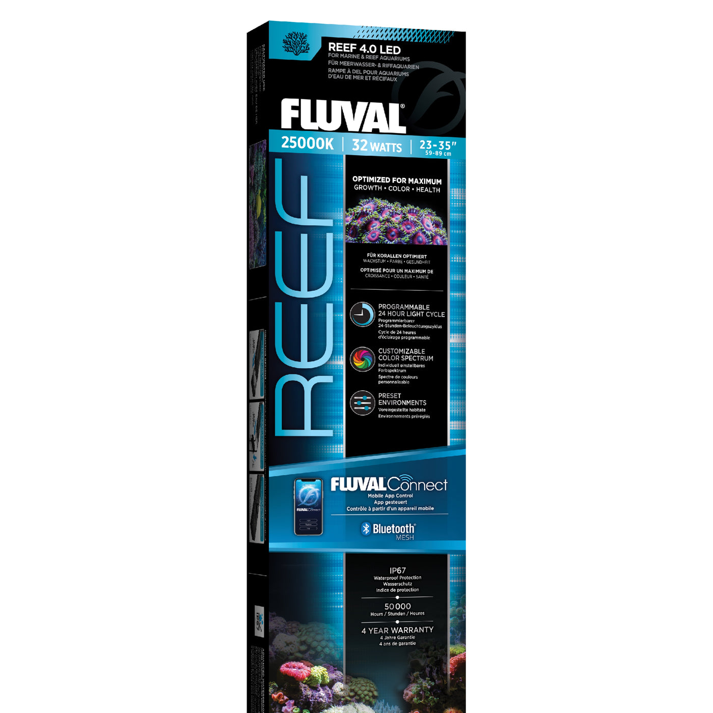 Reef 4.0 (23" - 35″) LED Fixture (32W) - Fluval