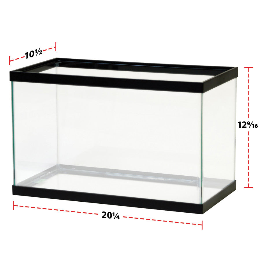 Aqueon 10 gallon aquarium black 20x10x12