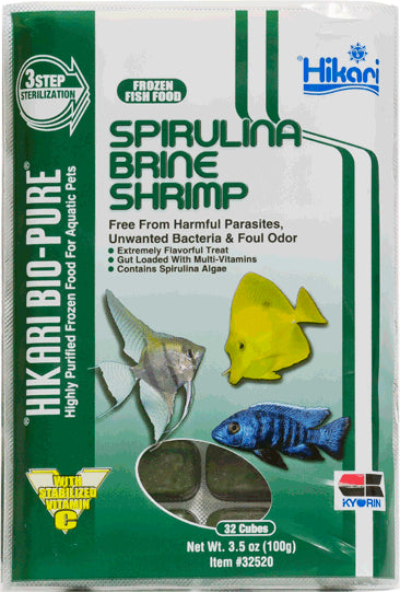 Spirulina Brine Shrimp Cubes 3.5OZ