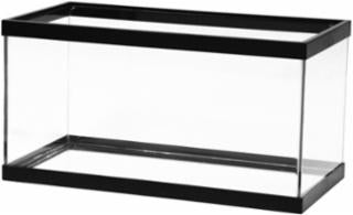 Aqueon 15 gallon aquarium black 24x12x12