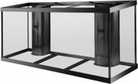 Aqueon 150 gallon aquarium 2 overflows black 72x18x29