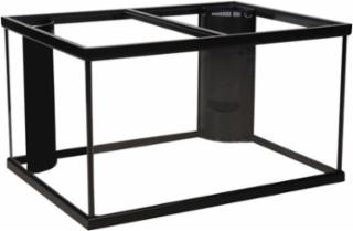 150 Gallon Marineland Corner-Flo Aquarium 2 Overflow Black 72x18x27