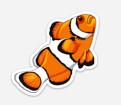 Clownfish Sticker 3"